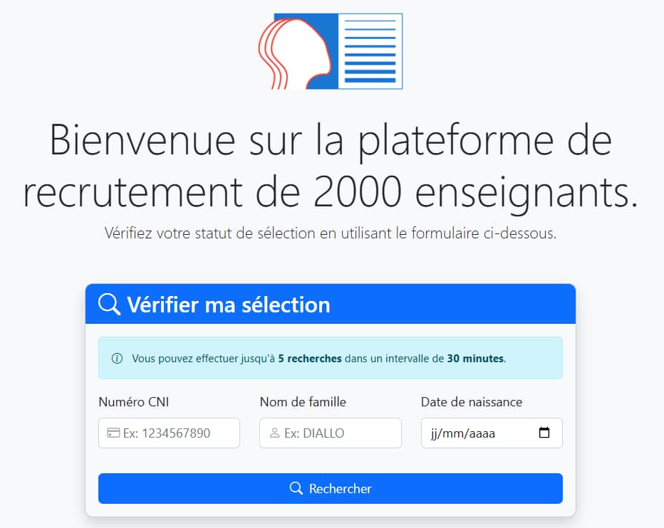 🇸🇳 Comment vérifier votre résultat au recrutement des 2000 enseignants ? Détails de la plateforme de vérification 2 image 33