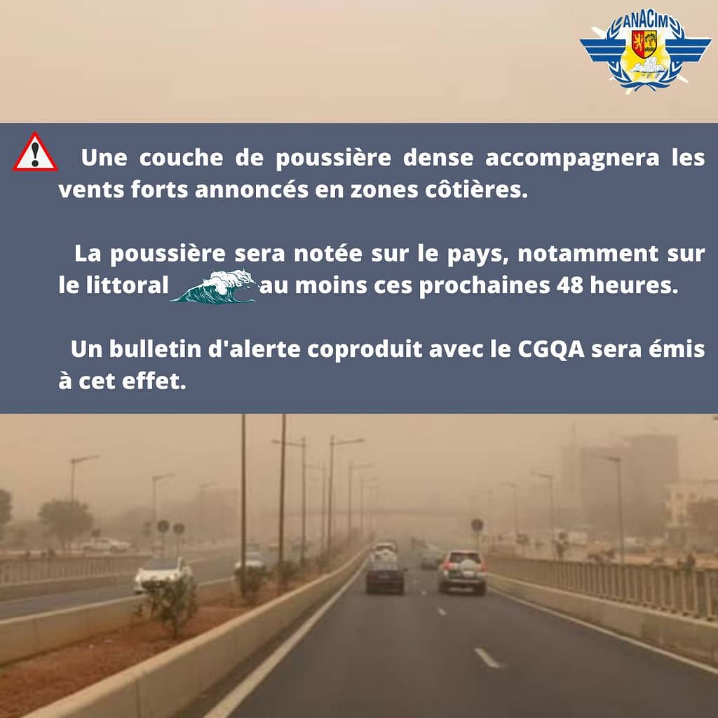 🇸🇳 Météo : De la poussière attendue sur le pays, notamment en zones côtières... (ANACIM) 2 image 144