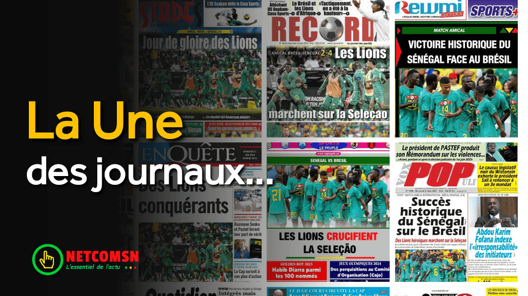 🇸🇳 Les gros titres du jour au Sénégal : Mercredi 21 Juin 2023 1 🇸🇳 Les gros titres du jour au Sénégal : Mercredi 21 Juin 2023