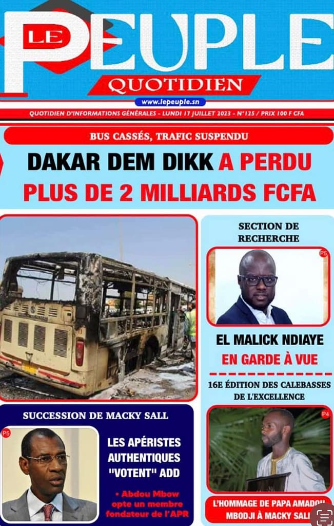 🇸🇳 Les gros titres du jour au Sénégal : Lundi 17 Juillet 2023 24 FB IMG 1689579530840