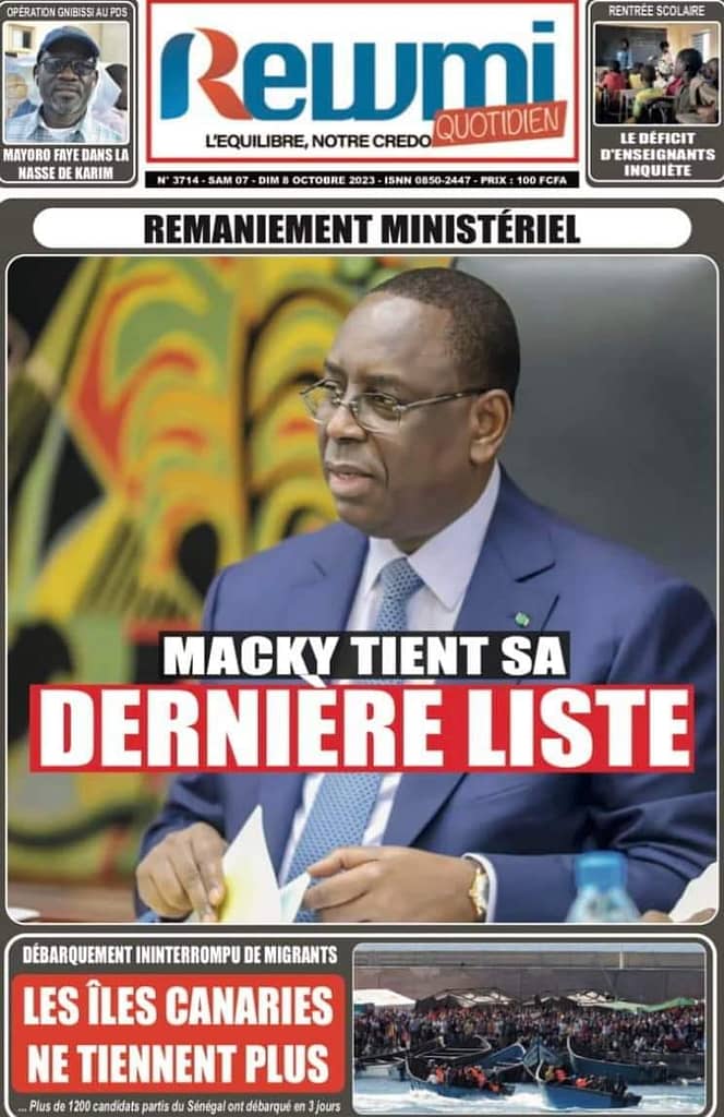🇸🇳 Les gros titres du jour au Sénégal : Samedi 07 Octobre 2023 33 FB IMG 1696658020303