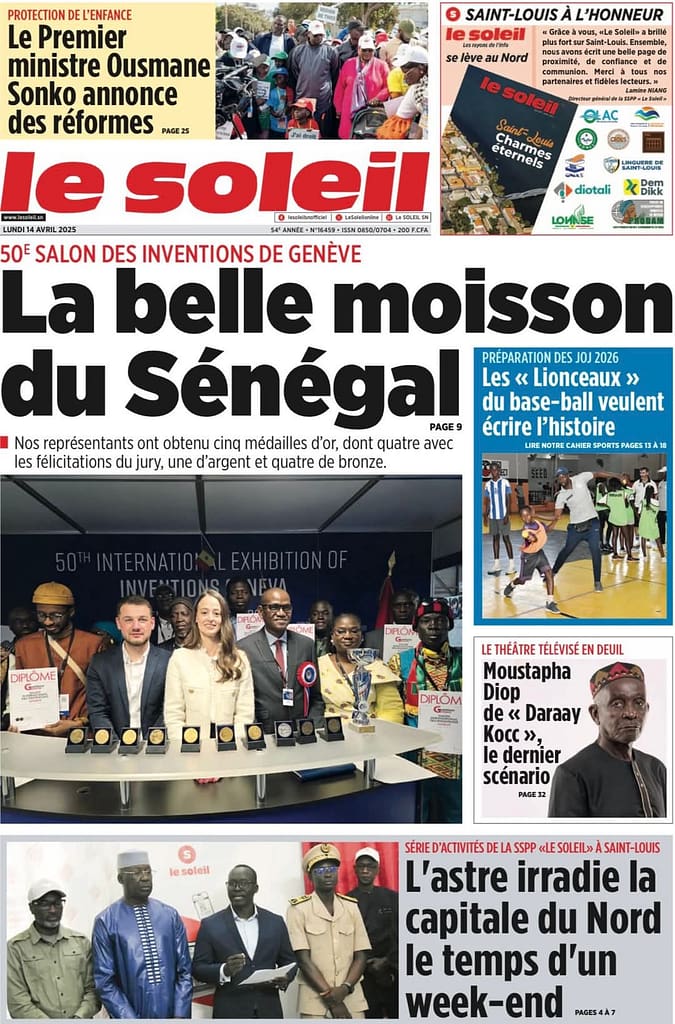 🇸🇳 Les gros titres du jour au Sénégal : Lundi 14 Avril 2025 34 FB IMG 1744610160945