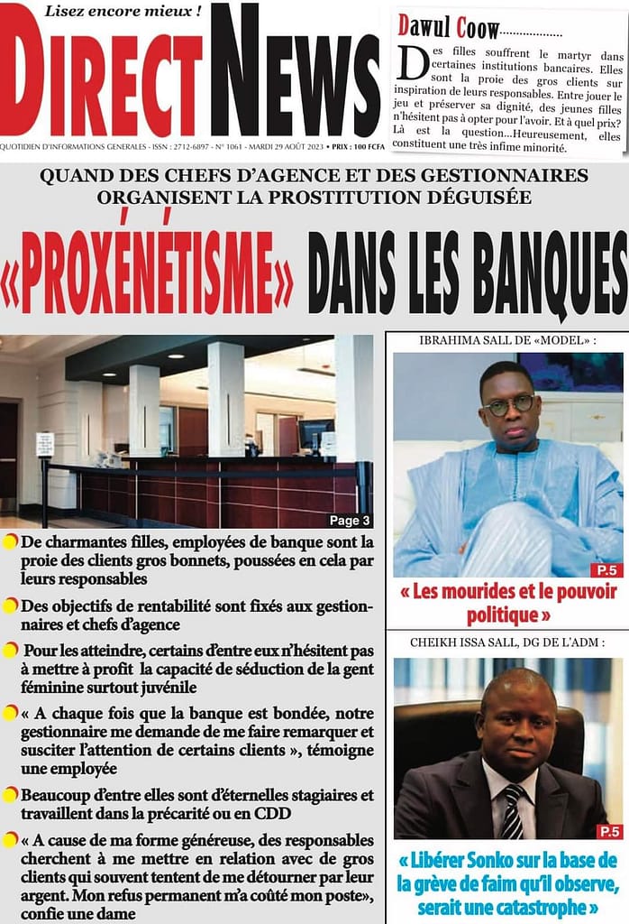 🇸🇳 Les gros titres du jour au Sénégal : Mardi 29 Août 2023 7 FB IMG 1693288335844