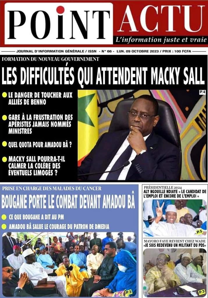 🇸🇳 Les gros titres du jour au Sénégal : Lundi 09 Octobre 2023 20 FB IMG 1696830509002 1