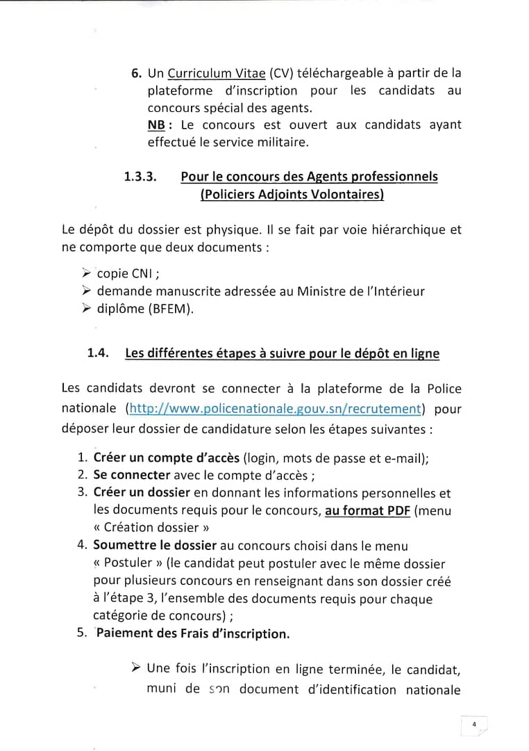 COMMUNIQUE PORANT OUVERTURE CONCOURS AU TITRE DE LANNEE 2023 04