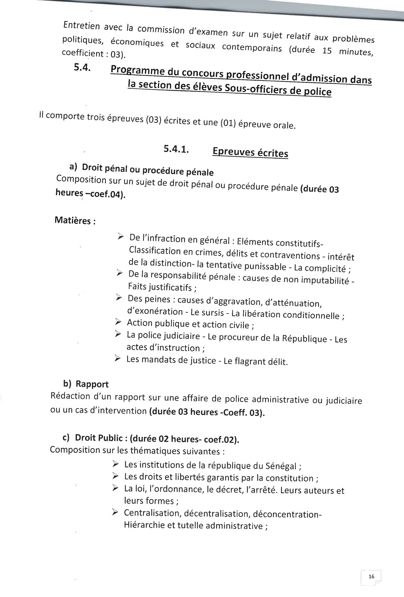 🇸🇳 Démarrage des inscriptions en ligne au concours police 2023 ce lundi 10 octobre à 10H 00 17 COMMUNIQUE PORANT OUVERTURE CONCOURS AU TITRE DE LANNEE 2023 16