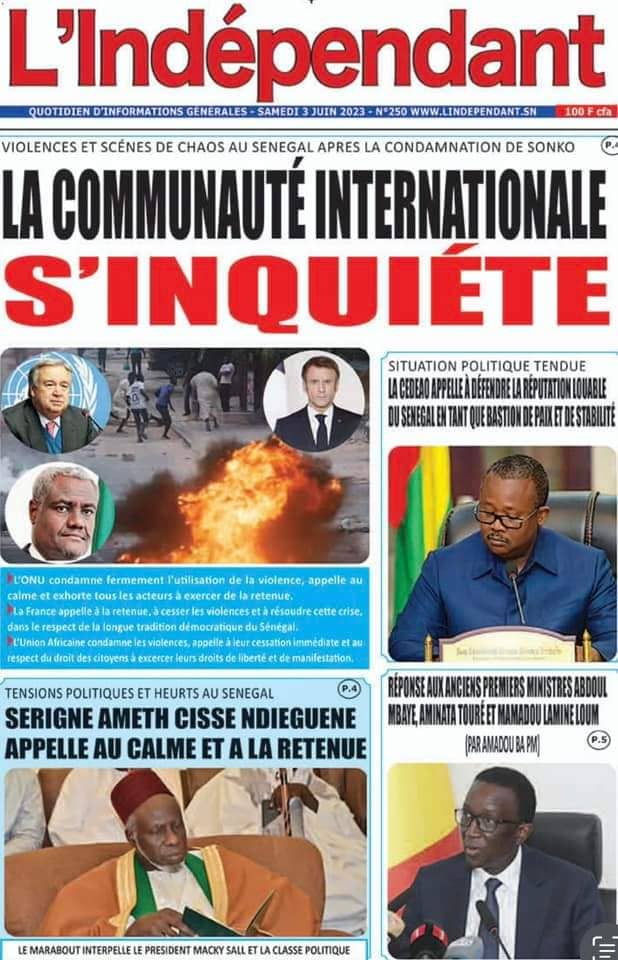 🇸🇳 Les gros titres du jour au Sénégal : Samedi 03 Juin 2023 19 FB IMG 1685771206482