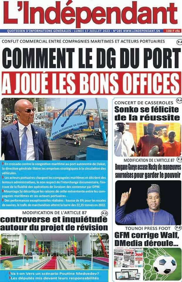 🇸🇳 Les gros titres du jour au Sénégal : Lundi 17 Juillet 2023 33 FB IMG 1689579549437