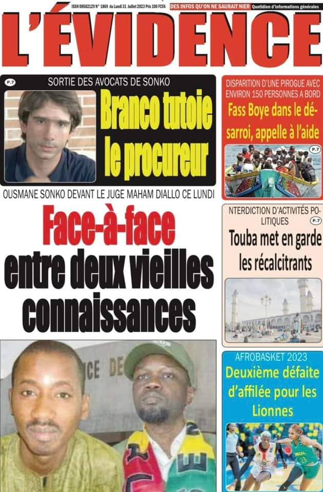🇸🇳 Les gros titres du jour au Sénégal : Lundi 31 Juillet 2023 18 FB IMG 1690782194675