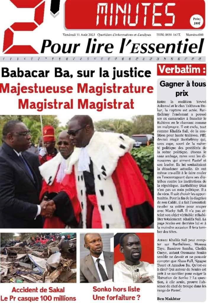 🇸🇳 Les gros titres du jour au Sénégal : Vendredi 11 Août 2023 23 FB IMG 1691733477410