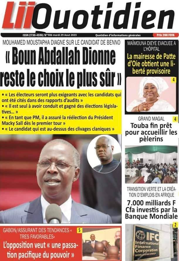 🇸🇳 Les gros titres du jour au Sénégal : Mardi 29 Août 2023 28 FB IMG 1693288383941