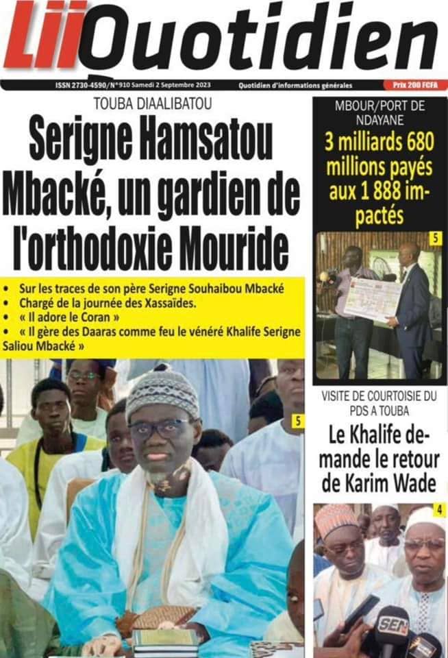 🇸🇳 Les gros titres du jour au Sénégal : Samedi 02 Septembre 2023 21 FB IMG 1693634817589
