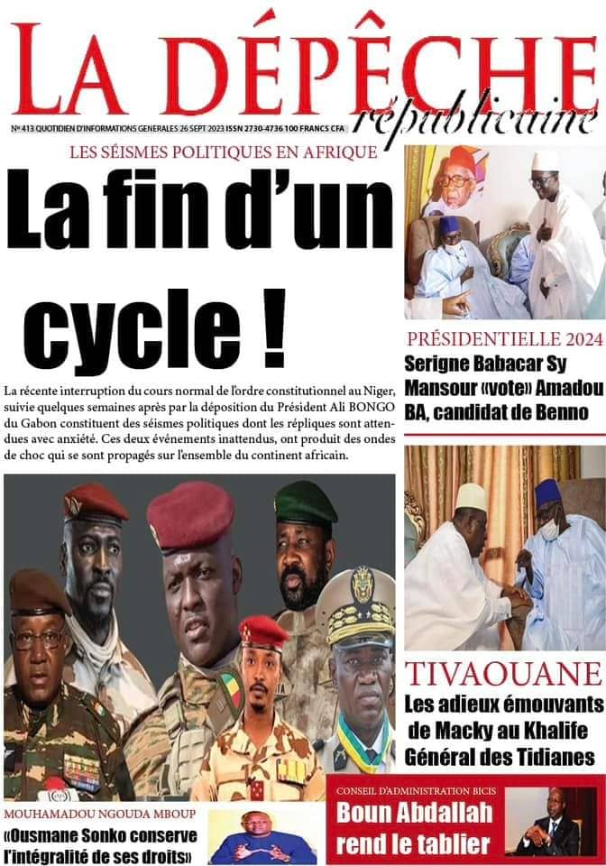 🇸🇳 Les gros titres du jour au Sénégal : Mardi 26 Septembre 2023 26 FB IMG 1695713809437