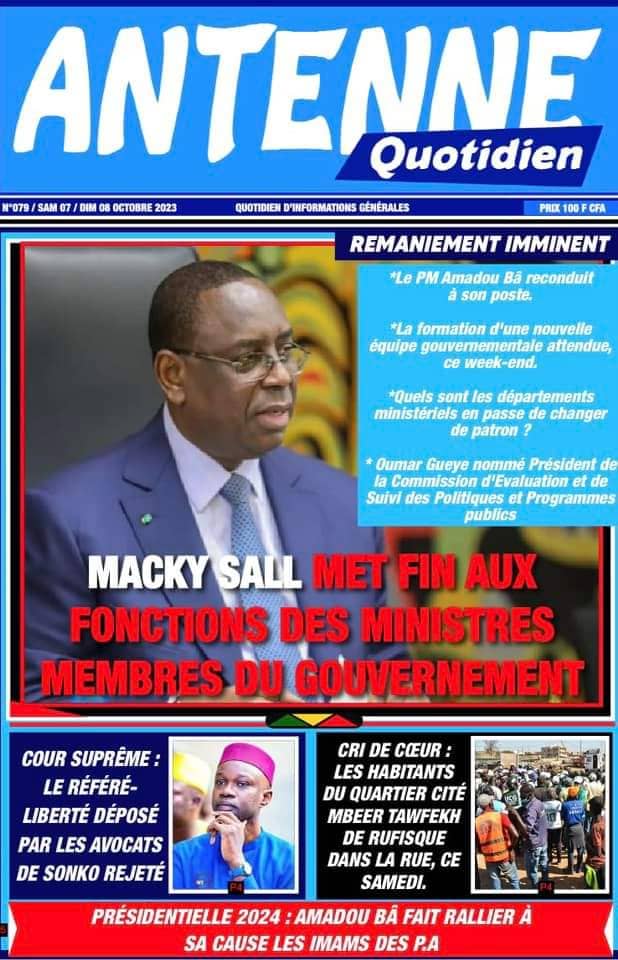 🇸🇳 Les gros titres du jour au Sénégal : Samedi 07 Octobre 2023 31 FB IMG 1696658016250