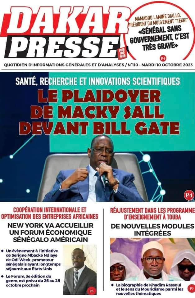 🇸🇳 Les gros titres du jour au Sénégal : Mardi 10 Octobre 2023 22 FB IMG 1696917827557
