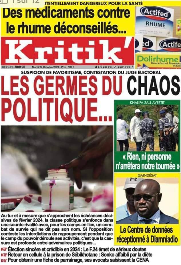 🇸🇳 Les gros titres du jour au Sénégal : Mardi 24 Octobre 2023 30 FB IMG 1698130287019