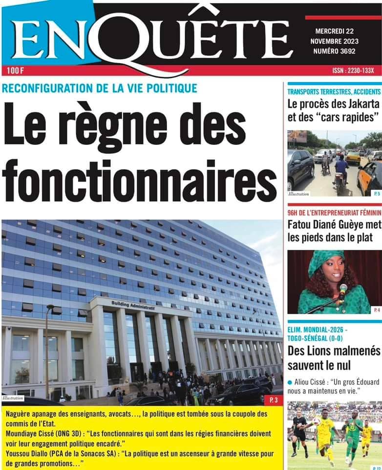 🇸🇳 Les gros titres du jour au Sénégal : Mercredi 22 Novembre 2023 11 FB IMG 1700633689849