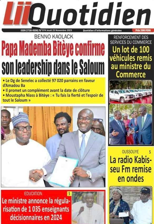 🇸🇳 Les gros titres du jour au Sénégal : Jeudi 23 Novembre 2023 37 FB IMG 1700719539494