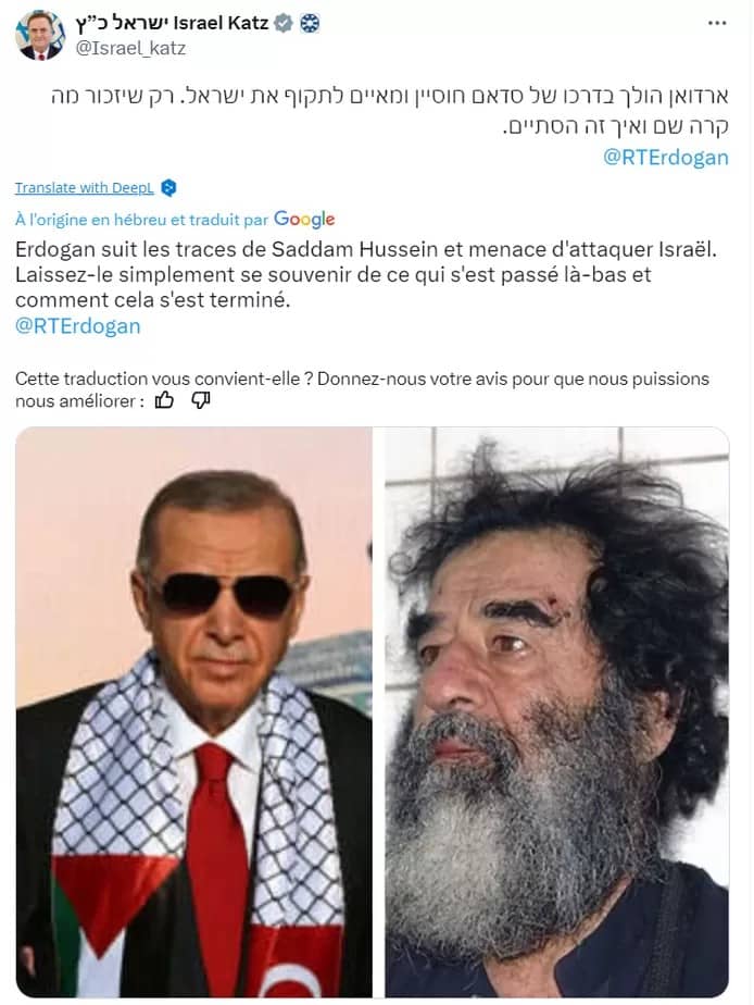 🇹🇷 La Turquie menace d’intervenir militairement contre Israël 2 image 76
