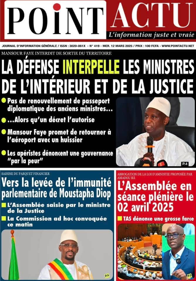 🇸🇳 Les gros titres du jour au Sénégal : Mercredi 12 Mars 2025 17 FB IMG 1741757734222