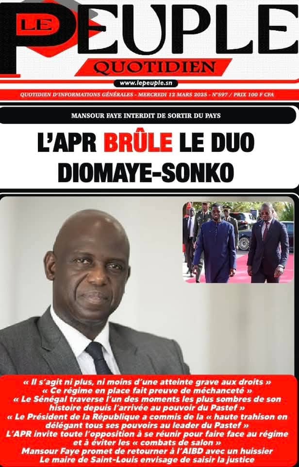 🇸🇳 Les gros titres du jour au Sénégal : Mercredi 12 Mars 2025 36 FB IMG 1741757770647
