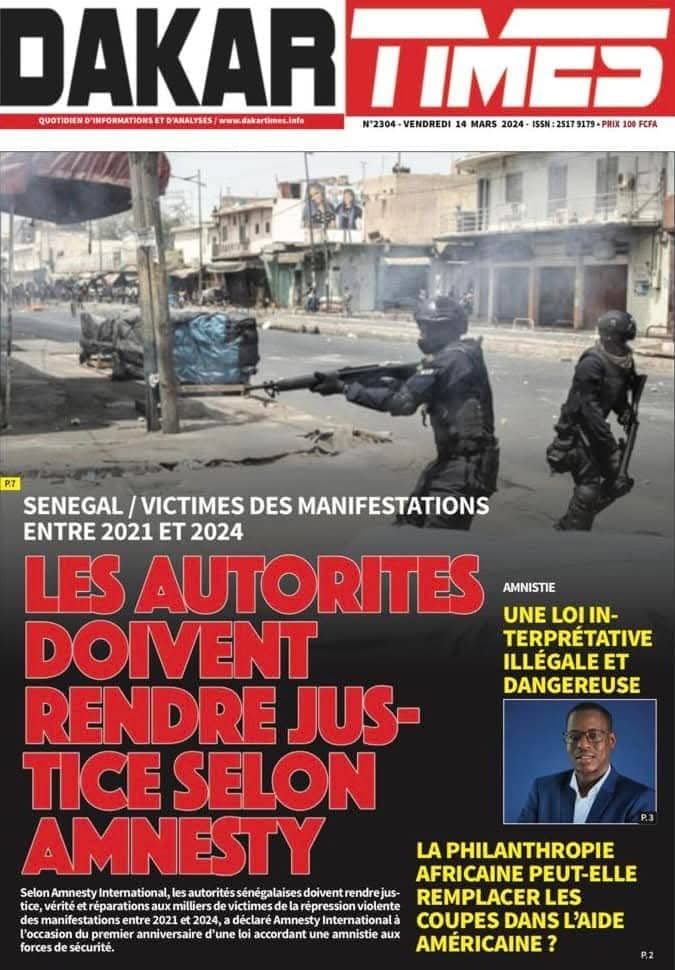 🇸🇳 Les gros titres du jour au Sénégal : Vendredi 14 Mars 2025 20 FB IMG 1741932860378