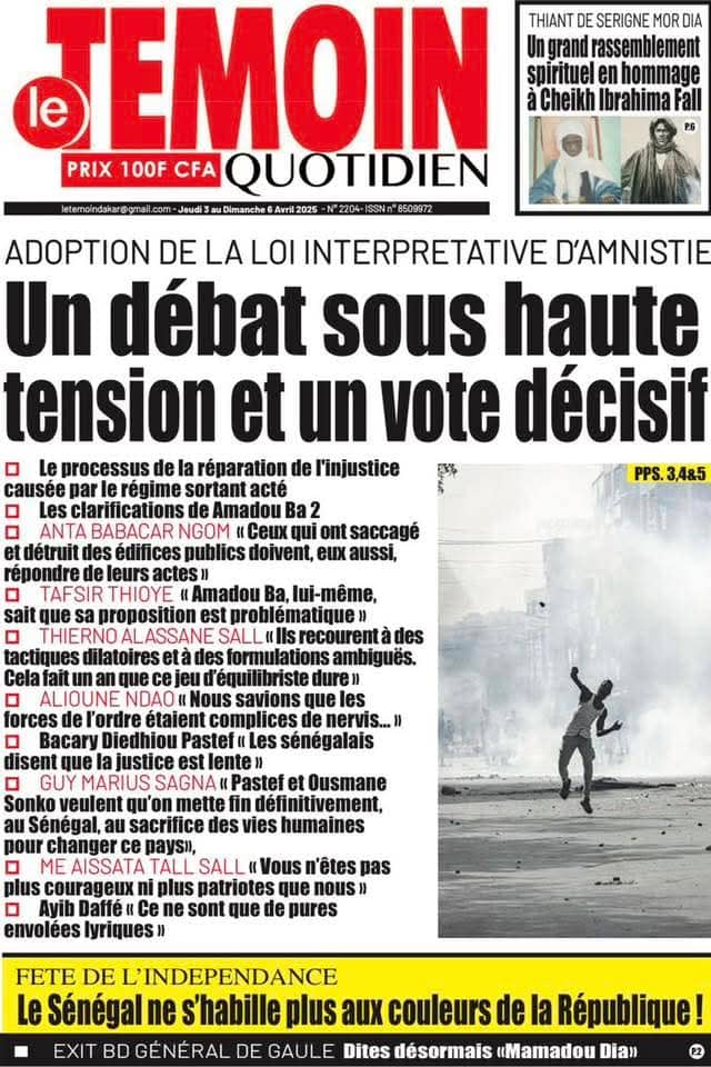 🇸🇳 Les gros titres du jour au Sénégal : Jeudi 03 Avril 2025 14 FB IMG 1743666159494