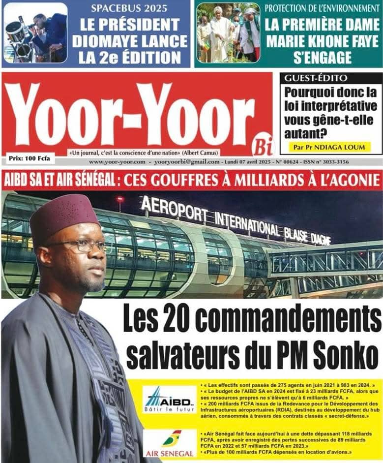 🇸🇳 Les gros titres du jour au Sénégal : Lundi 07 Avril 2025 26 FB IMG 1744006280603