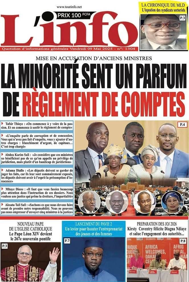 🇸🇳 Les gros titres du jour au Sénégal : Vendredi 09 Mai 2025 15 FB IMG 1746769441935 1