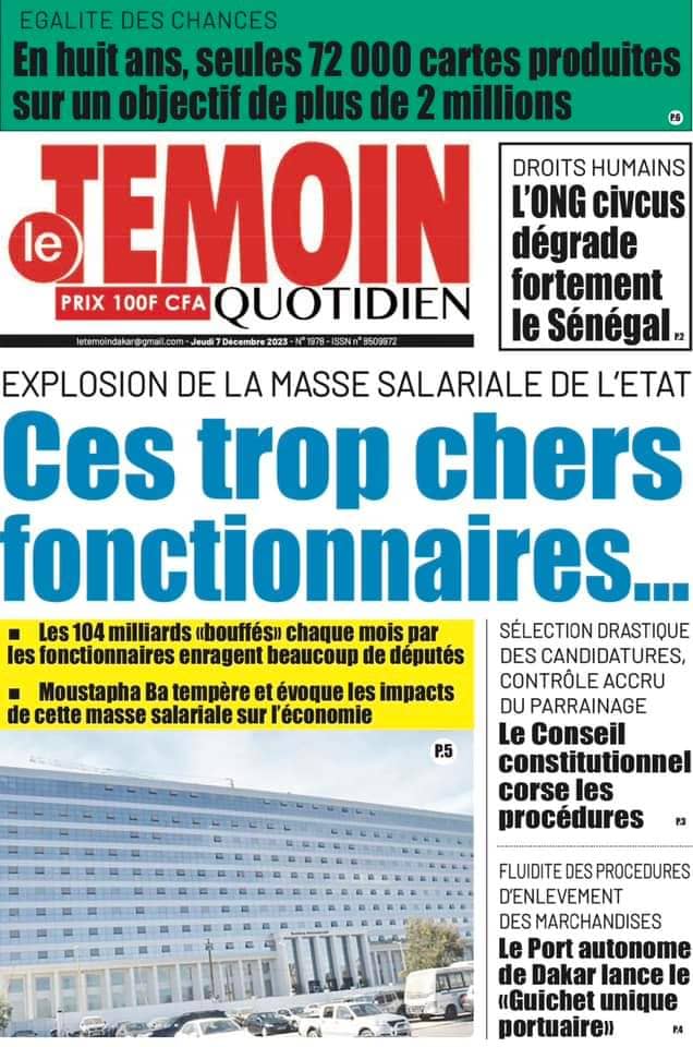 🇸🇳 Les gros titres du jour au Sénégal : Jeudi 07 Décembre 2023 4 FB IMG 1701929701470