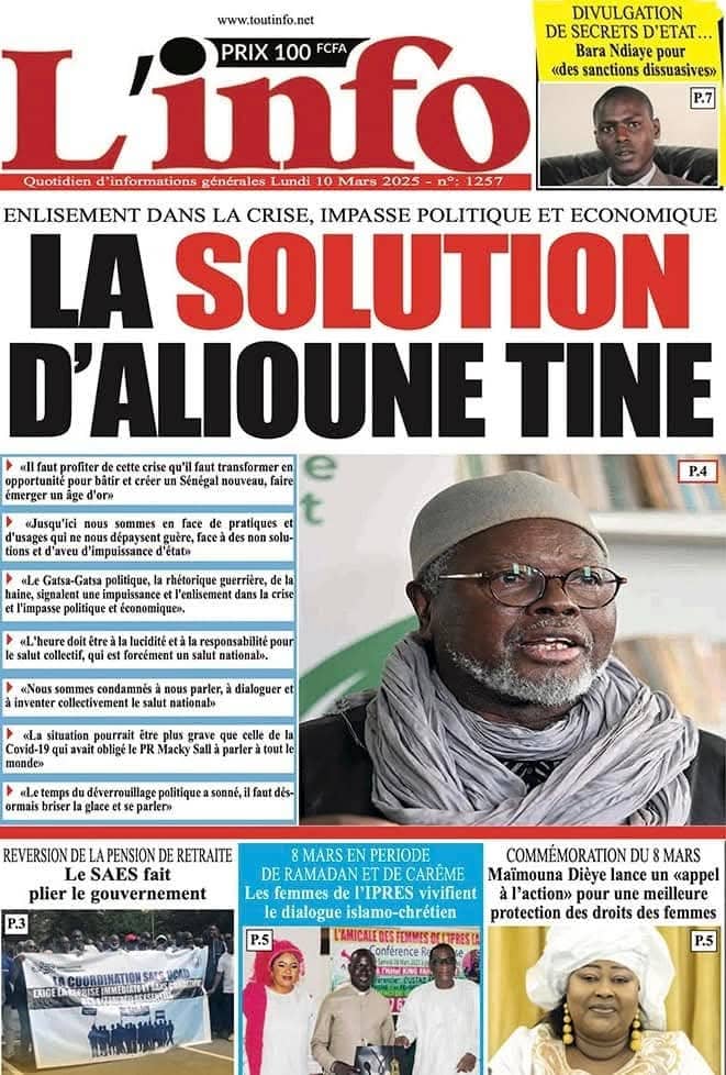 🇸🇳 Les gros titres du jour au Sénégal : Lundi 10 Mars 2025 30 FB IMG 1741584068085