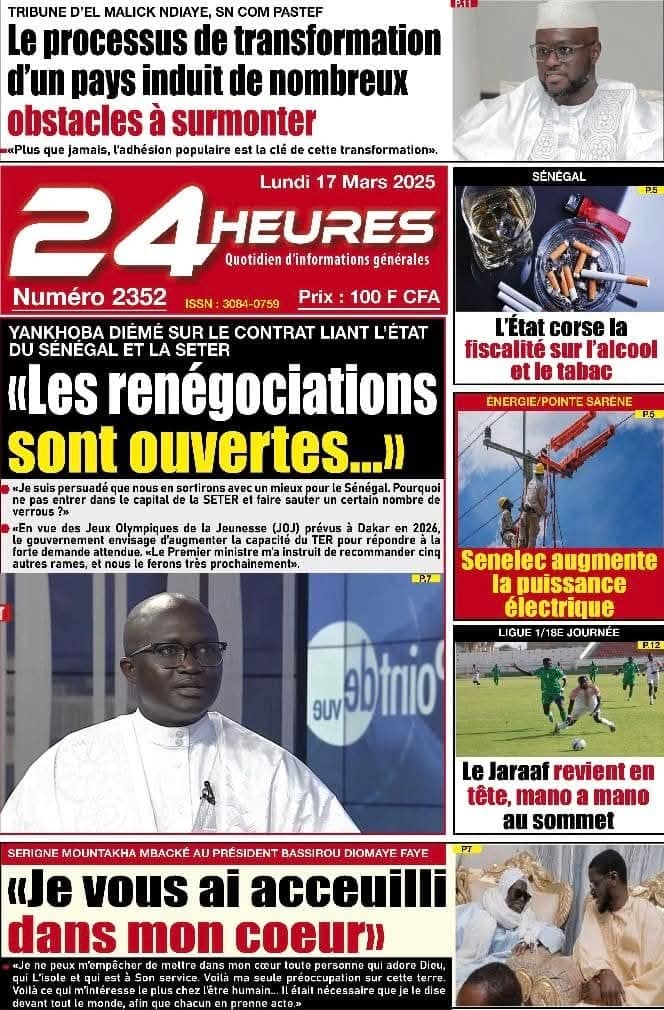 🇸🇳 Les gros titres du jour au Sénégal : Lundi 17 Mars 2025 38 FB IMG 1742189750059